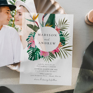 Aquarell Paradiesvogel Kranz Hochzeit