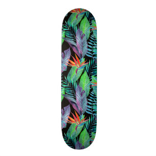Aquarell-Paradiesvogel Skateboard