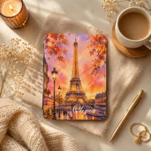 Aquarell Paris Reise Persönlicher Name