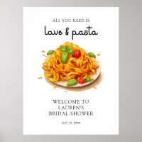 Aquarell-Pasta-Italienischer-Polterabend-Willkomme
