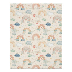 Aquarell Pastell Regenbogen Kinderzimmer Kunst Poster