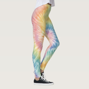 Aquarell-Pastell-Regenbogen-Tie-Dye  Leggings