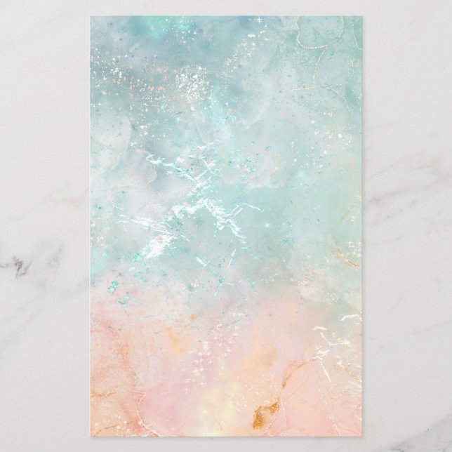 Aquarell, pastellfarben (Vorderseite)