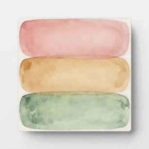 Aquarell Pastellfarben-Block-Schichten Fotoplatte