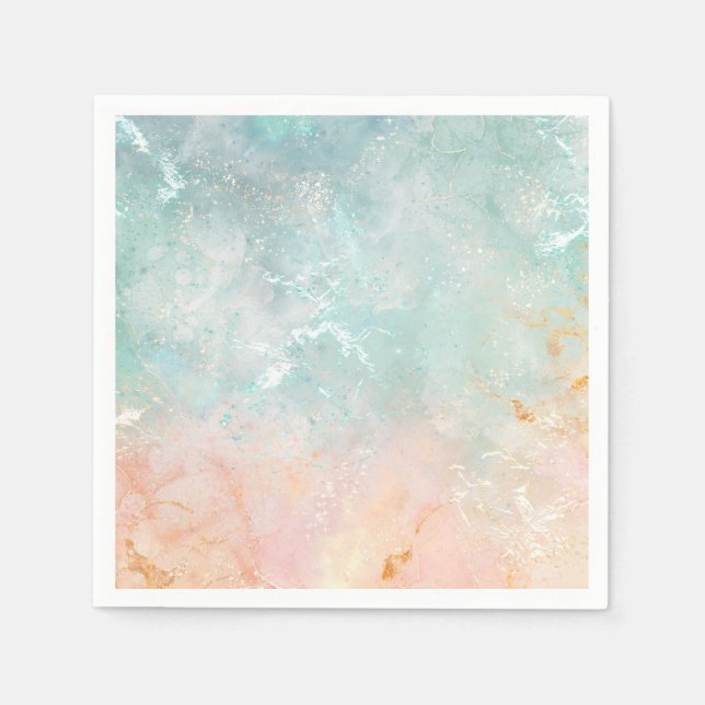 Aquarell, pastellfarben serviette (Vorderseite)