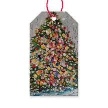 Aquarell Perlen Weihnachtsbaum