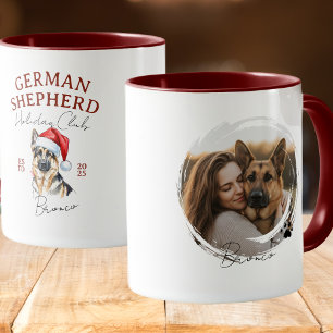 Aquarell Pet Portrait Weihnachten Tasse