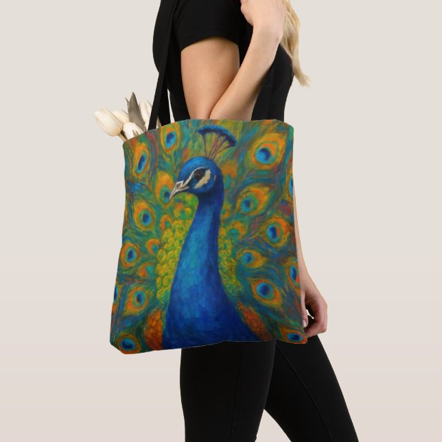 Aquarell-Pfau (Von Nahem)