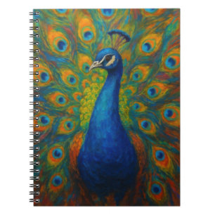 Aquarell-Pfau Notizblock