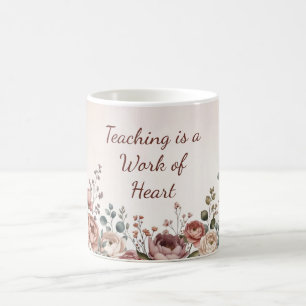 Aquarell-Pfingstrose Botanischer Kaffeebecher für  Kaffeetasse