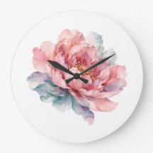 Aquarell-Pfingstrosen-Blumen