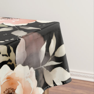 Aquarell-Pfingstrosen mit Pastell-Wash Tischdecke