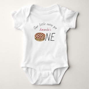 Aquarell-Pie-Kindergeburtstag Baby Strampler