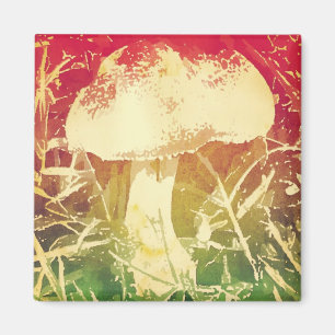 Aquarell-Pilz-Magnet Magnet