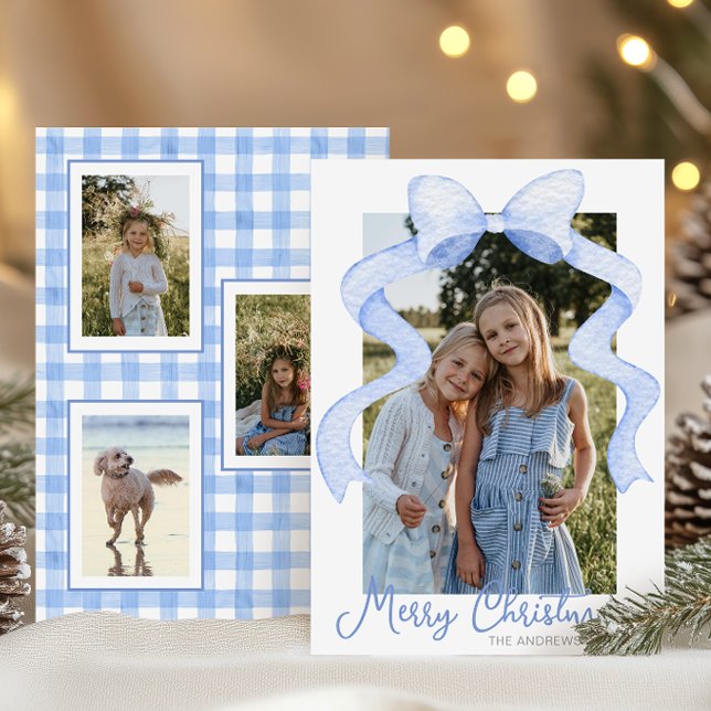 Aquarell Pink Bow Ribbon Sash Weihnachten Foto (Von Creator hochgeladen)