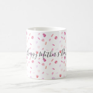 Aquarell Pink Peach Rose Petals Kaffeetasse
