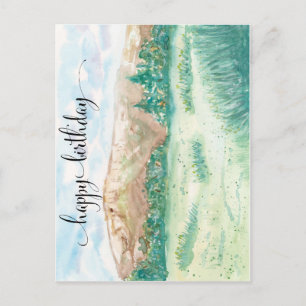 Aquarell-Postkarte für ihn, Aquarellberge Postkarte