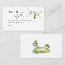 Aquarell Preppy Golf Junge Baby Shower Windelra