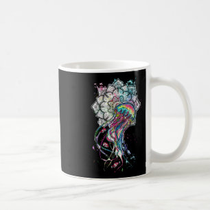 Aquarell Quallen Chakra Meer Tier Yoga Boho Kaffeetasse