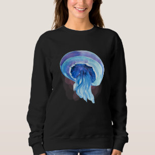Aquarell Quallen Tiefsee Geschöpfe und Rift Sweatshirt
