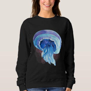 Aquarell Quallen Tiefseelebewesen und Rift Sweatshirt