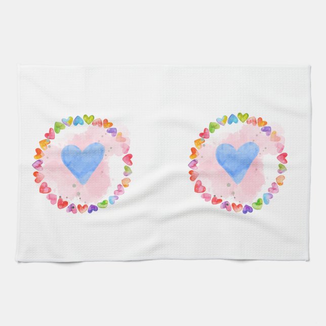 Aquarell Rainbow Küchentücher (Horizontal)