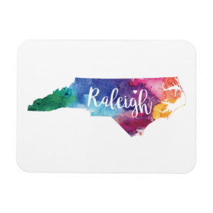 Aquarell Raleigh, North Carolina Magnet