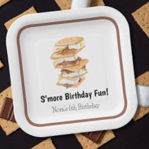 Aquarell Realistic S'mores 6. Geburtstag