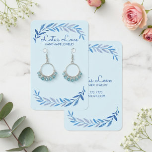 Aquarell-Reben-Ohrring-Halsketten-Schmuck-Display 