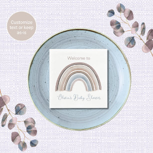 Aquarell Regenbogen Baby Shower Servietten