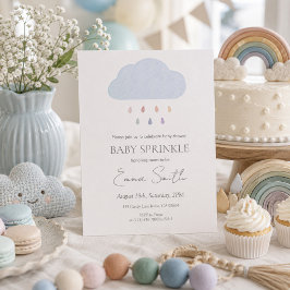 Aquarell-Regenbogen-Baby-Sprinkle-Einladung  Einladung