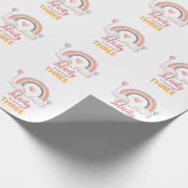 Aquarell-Regenbogen-Party Geschenkpapier