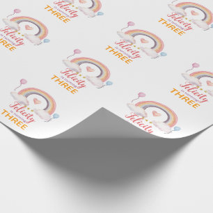 Aquarell-Regenbogen-Party Geschenkpapier