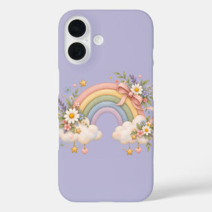Aquarell-Regenbogengeschenk – Charmante Wolke iPhone 16 Hülle