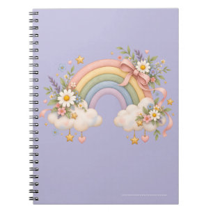 Aquarell-Regenbogengeschenk – Charmante Wolke Notizblock