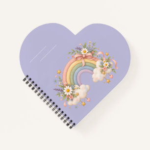 Aquarell-Regenbogengeschenk – Charmante Wolke Notizbuch