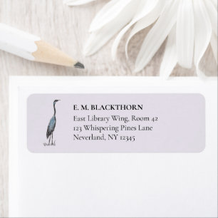 Aquarell Reiher Vintage handgezeichneter Vogel Adr