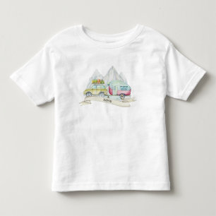 Aquarell Reise Transport Kleinkind T-shirt