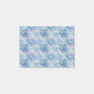 Aquarell Retro Blau Lila Regentropfen Muster Post-it Klebezettel