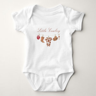 Aquarell-Rodeo-Western-Cowboy-Baby-Party Baby Strampler