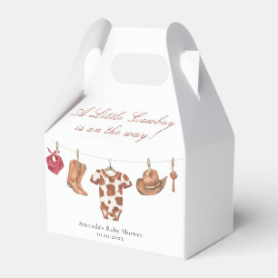 Aquarell-Rodeo-Western-Cowboy-Baby-Party Geschenkschachtel