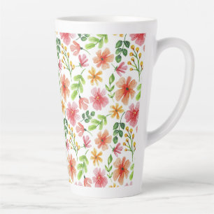 Aquarell-Rosa-Blumenmuster-69677 Milchtasse