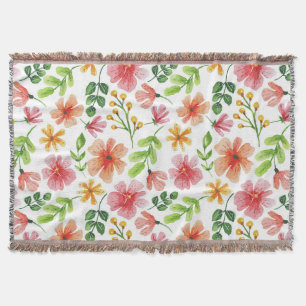 Aquarell-Rosa-Blumenmuster Decke