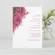 Aquarell Rosa Bougainvillea All In One Hochzeit