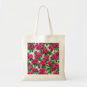 Aquarell-Rosa-Bougainvillea-Tropen-Blumenmuster Tragetasche