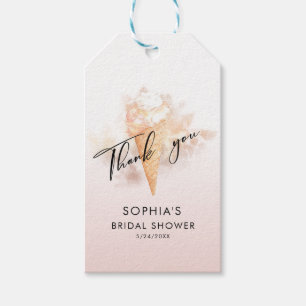 Aquarell Rosa Eiscreme Brautparty Favoriten Gi Geschenkanhänger