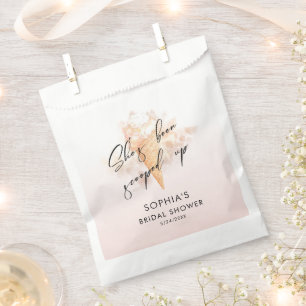 Aquarell Rosa Eiscreme Brautparty Geschenktütchen