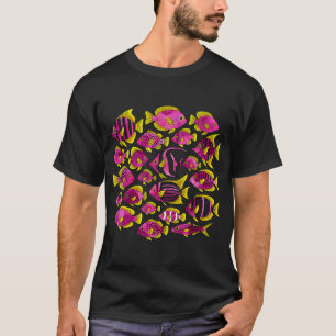 Aquarell Rosa Fisch T-Shirt