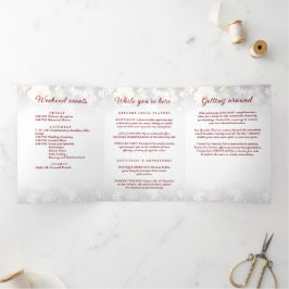 Aquarell Rosa Gelbe Rosen, schwarz verschwommen, H Dreifach-gefaltete Programmkarte