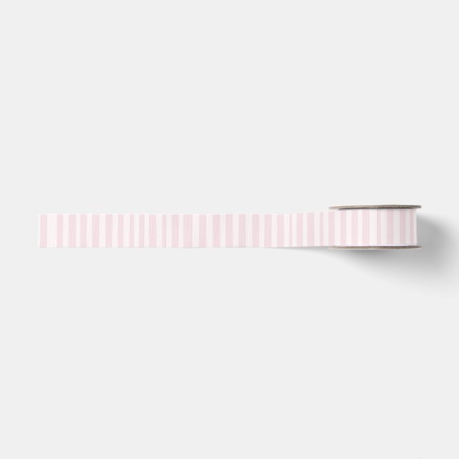 Aquarell-Rosa-Gestreift Ripsband (Vorderseite)